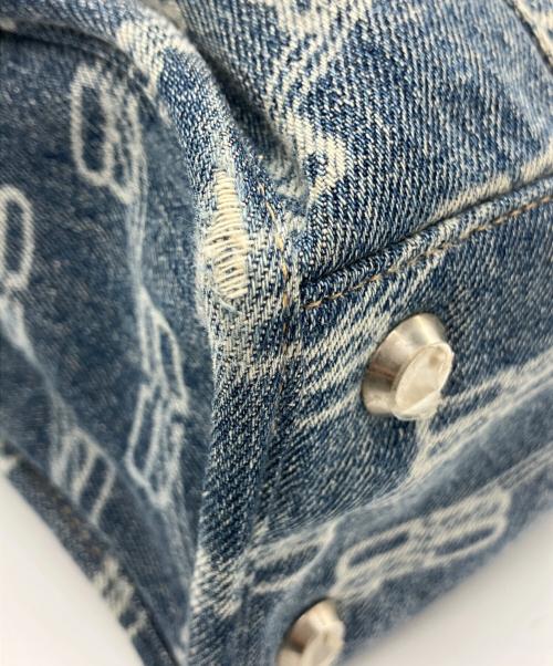 BALENCIAGA（バレンシアガ）BALENCIAGA (バレンシアガ) 2WAYバッグ ブルー×ブラックの古着・服飾アイテム