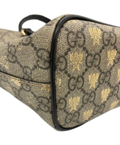 GUCCI（グッチ）GUCCI (グッチ) 2WAYバッグ ベージュ×ブラックの古着・服飾アイテム