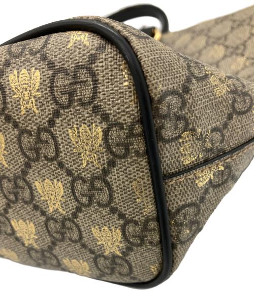 GUCCI（グッチ）GUCCI (グッチ) 2WAYバッグ ベージュ×ブラックの古着・服飾アイテム