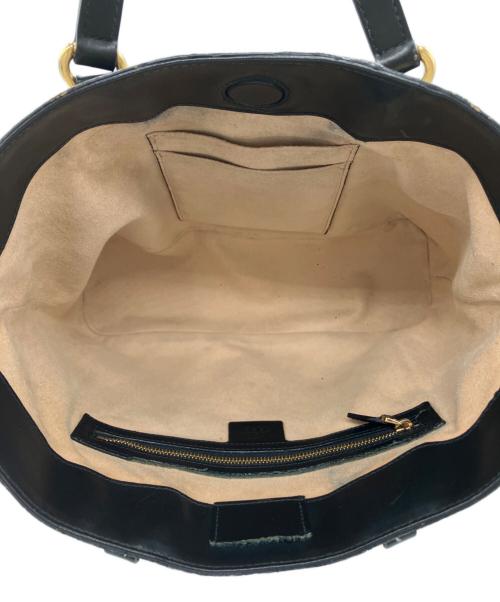 GUCCI（グッチ）GUCCI (グッチ) 2WAYバッグ ベージュ×ブラックの古着・服飾アイテム