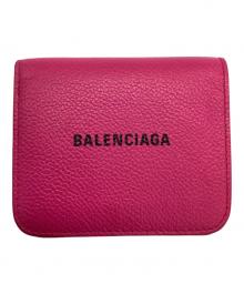 BALENCIAGA（バレンシアガ）の古着「2つ折り財布」｜ショッキングピンク