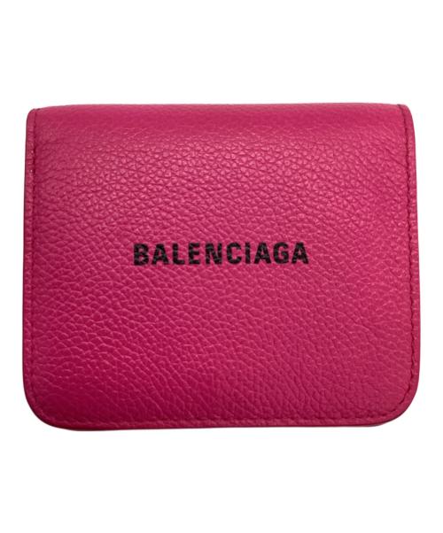 BALENCIAGA（バレンシアガ）BALENCIAGA (バレンシアガ) 2つ折り財布 ショッキングピンクの古着・服飾アイテム
