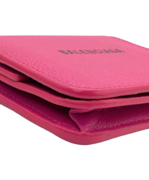 BALENCIAGA（バレンシアガ）BALENCIAGA (バレンシアガ) 2つ折り財布 ショッキングピンクの古着・服飾アイテム