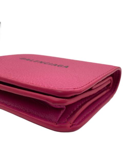 BALENCIAGA（バレンシアガ）BALENCIAGA (バレンシアガ) 2つ折り財布 ショッキングピンクの古着・服飾アイテム