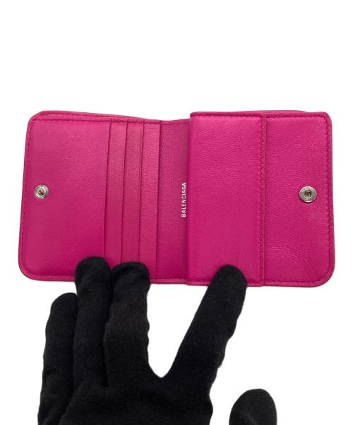 BALENCIAGA（バレンシアガ）BALENCIAGA (バレンシアガ) 2つ折り財布 ショッキングピンクの古着・服飾アイテム