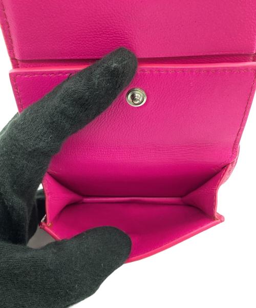 BALENCIAGA（バレンシアガ）BALENCIAGA (バレンシアガ) 2つ折り財布 ショッキングピンクの古着・服飾アイテム