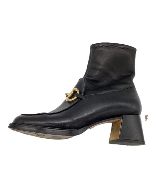 GUCCI（グッチ）GUCCI (グッチ) ホースビットアンクルブーツ ブラック サイズ:26cmの古着・服飾アイテム
