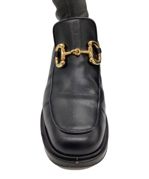 GUCCI（グッチ）GUCCI (グッチ) ホースビットアンクルブーツ ブラック サイズ:26cmの古着・服飾アイテム