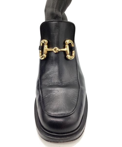 GUCCI（グッチ）GUCCI (グッチ) ホースビットアンクルブーツ ブラック サイズ:26cmの古着・服飾アイテム