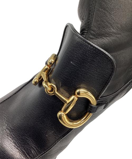 GUCCI（グッチ）GUCCI (グッチ) ホースビットアンクルブーツ ブラック サイズ:26cmの古着・服飾アイテム