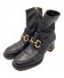 GUCCI（グッチ）の古着「ホースビットアンクルブーツ」｜ブラック