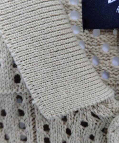 stussy（ステューシー）stussy (ステューシー) crochet shirts ベージュ サイズ:Sの古着・服飾アイテム