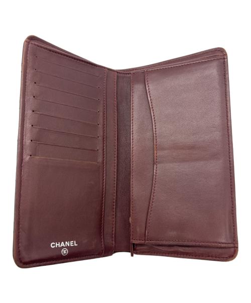 CHANEL（シャネル）CHANEL (シャネル) 2つ折り長財布 ブラックの古着・服飾アイテム