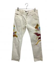 DOLCE & GABBANA（ドルチェ＆ガッバーナ）の古着「刺繍パンツ」｜ホワイト