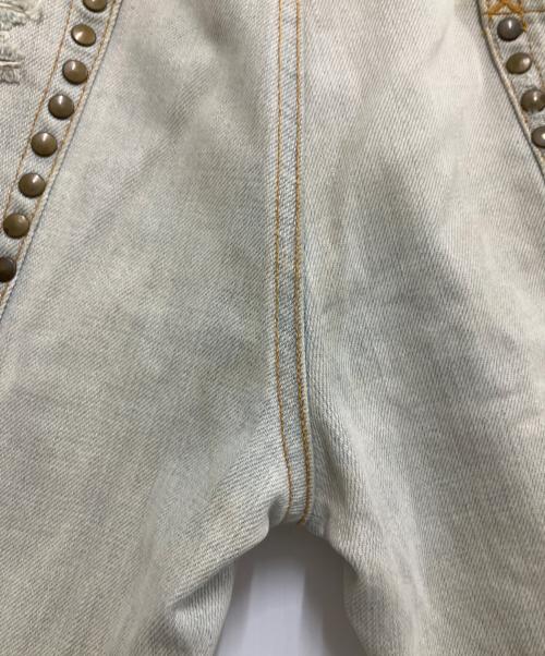 DOLCE & GABBANA（ドルチェ＆ガッバーナ）DOLCE & GABBANA (ドルチェ＆ガッバーナ) 刺繍デニムパンツ サックスブルー サイズ:XLの古着・服飾アイテム