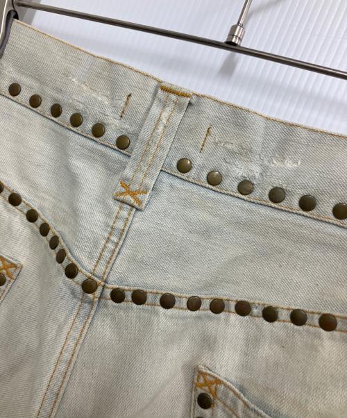 DOLCE & GABBANA（ドルチェ＆ガッバーナ）DOLCE & GABBANA (ドルチェ＆ガッバーナ) 刺繍デニムパンツ サックスブルー サイズ:XLの古着・服飾アイテム