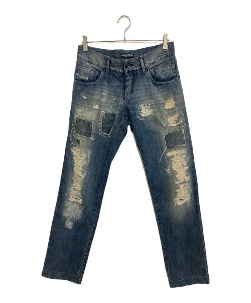 DOLCE & GABBANA（ドルチェ＆ガッバーナ）DOLCE & GABBANA (ドルチェ＆ガッバーナ) デニムパンツ ブルー サイズ:Sの古着・服飾アイテム