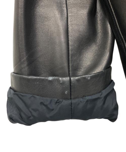 GIANNI VERSACE（ジャンニ・ヴェルサーチ）GIANNI VERSACE (ジャンニ・ヴェルサーチ) レザーライダースジャケット ブラック サイズ:Lの古着・服飾アイテム