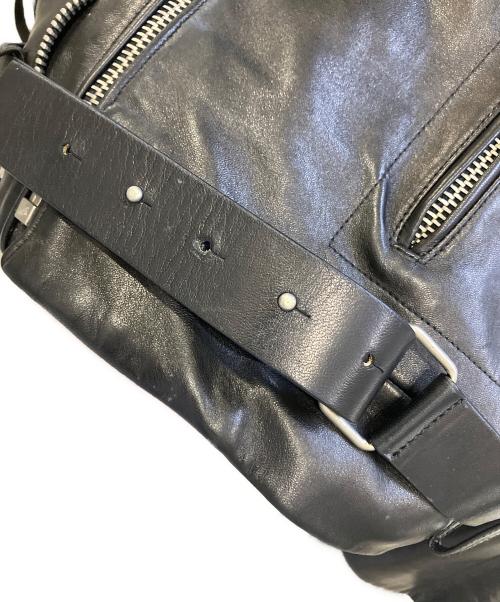 GIANNI VERSACE（ジャンニ・ヴェルサーチ）GIANNI VERSACE (ジャンニ・ヴェルサーチ) レザーライダースジャケット ブラック サイズ:Lの古着・服飾アイテム