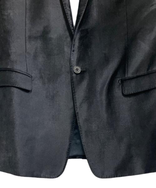 DOLCE & GABBANA（ドルチェ＆ガッバーナ）DOLCE & GABBANA (ドルチェ＆ガッバーナ) ベロアジャケット ブラック サイズ:Lの古着・服飾アイテム