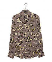 GUCCI（グッチ）の古着「シルクシャツ」｜ブラウン