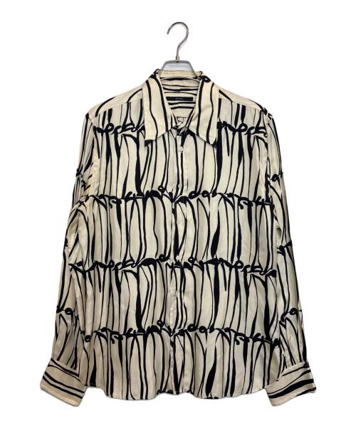GUCCI（グッチ）GUCCI (グッチ) シルクシャツ ベージュ サイズ:43 （17）の古着・服飾アイテム