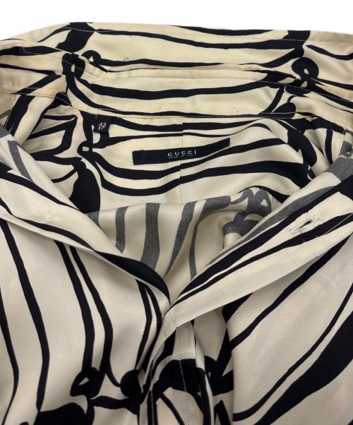 GUCCI（グッチ）GUCCI (グッチ) シルクシャツ ベージュ サイズ:43 （17）の古着・服飾アイテム