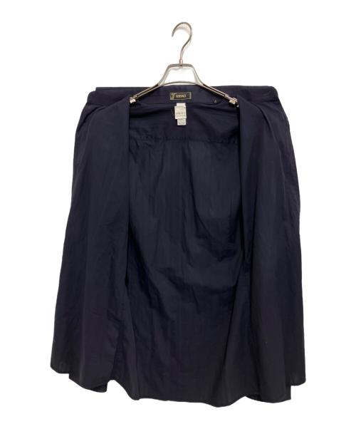 VERSACE（ヴェルサーチェ）VERSACE (ヴェルサーチェ) ストライプシャツ ネイビー サイズ:XXLの古着・服飾アイテム