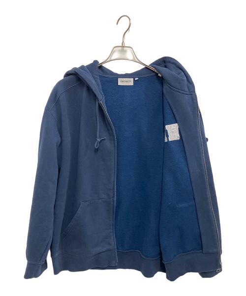Carhartt WIP（カーハート ワークインプログレス）Carhartt WIP (カーハートダブリューアイピー) ジップパーカー ブルー サイズ:Mの古着・服飾アイテム