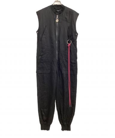 中古・古着通販】DIESEL (ディーゼル) ジャンプスーツ ブラック サイズ