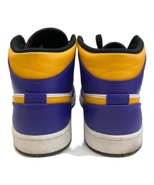 NIKE（ナイキ）NIKE (ナイキ) ハイカットスニーカー パープル×イエロー サイズ:28の古着・服飾アイテム