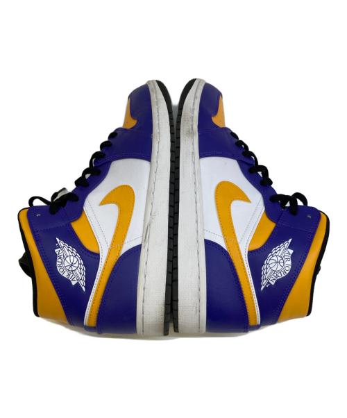 NIKE（ナイキ）NIKE (ナイキ) ハイカットスニーカー パープル×イエロー サイズ:28の古着・服飾アイテム