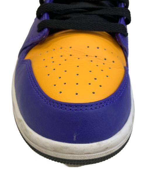 NIKE（ナイキ）NIKE (ナイキ) ハイカットスニーカー パープル×イエロー サイズ:28の古着・服飾アイテム