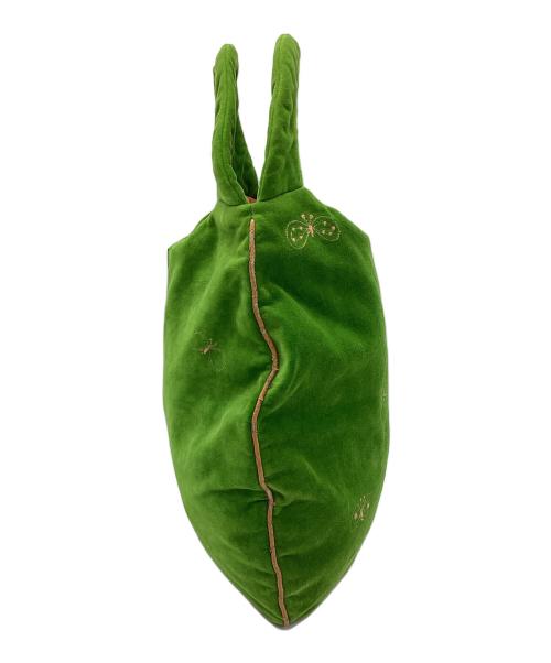 mina perhonen（ミナ ペルホネン）mina perhonen (ミナ ペルホネン) エッグバッグ グリーンの古着・服飾アイテム