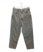 upper hightsアッパーハイツ）の古着「ワイドデニムパンツ」｜グレー