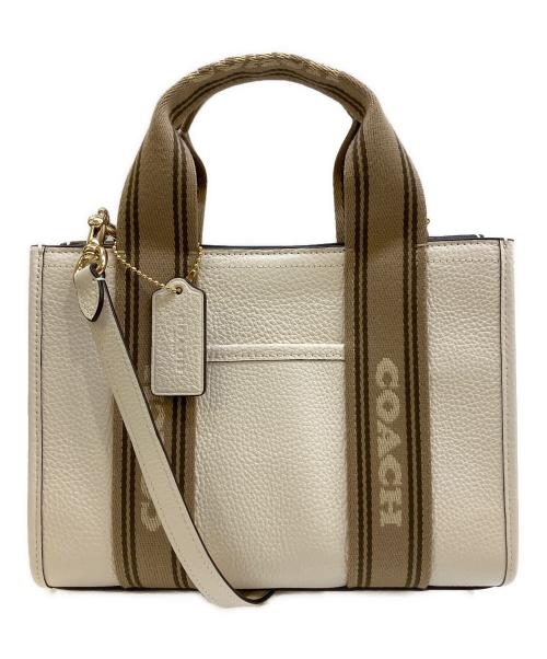 COACH（コーチ）COACH (コーチ) 2wayトートバッグ ホワイトの古着・服飾アイテム