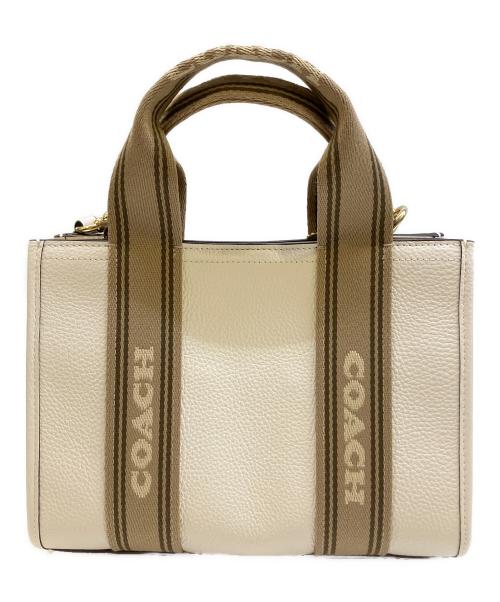 COACH（コーチ）COACH (コーチ) 2wayトートバッグ ホワイトの古着・服飾アイテム