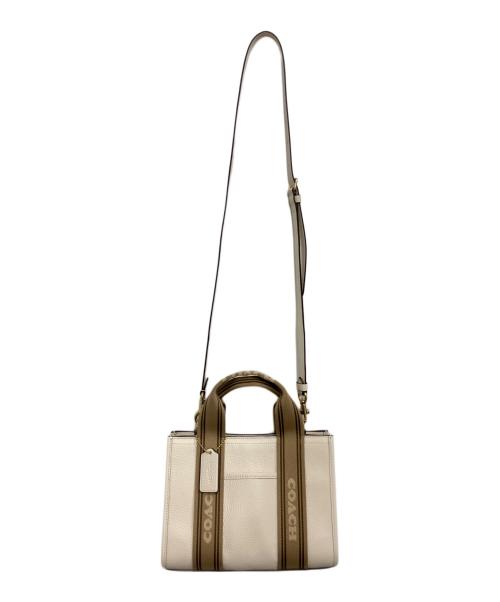 COACH（コーチ）COACH (コーチ) 2wayトートバッグ ホワイトの古着・服飾アイテム