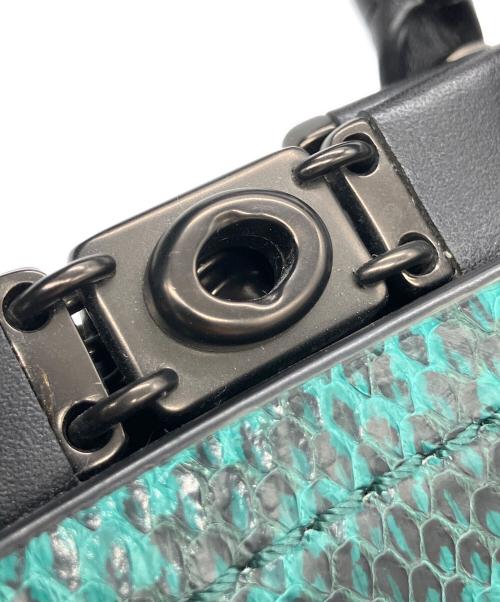 COACH（コーチ）COACH (コーチ) ショルダーバッグ ブラック×グリーンの古着・服飾アイテム