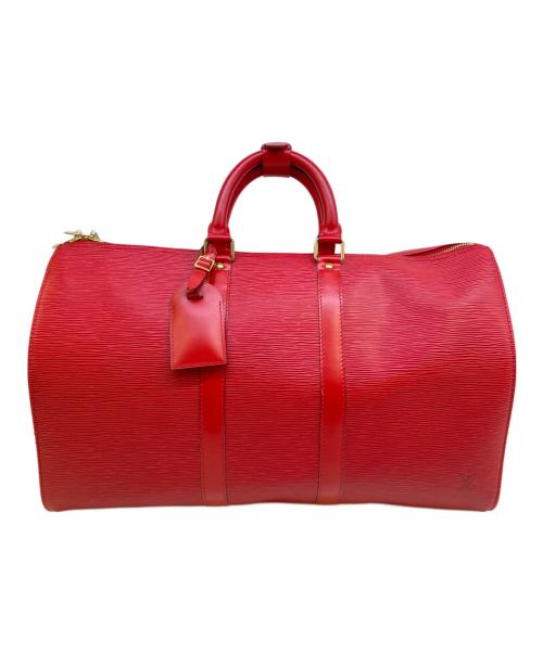 LOUIS VUITTON（ルイ ヴィトン）LOUIS VUITTON (ルイ ヴィトン) ボストンバッグ レッドの古着・服飾アイテム