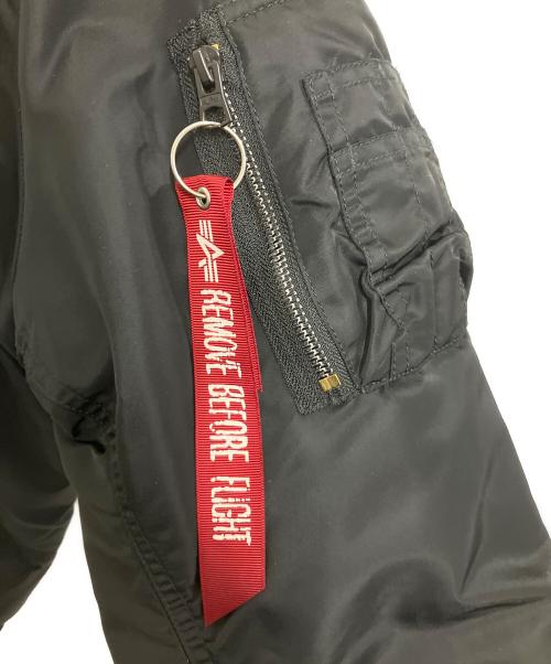 ALPHA（アルファ）ALPHA (アルファ) リバーシブルフライトジャケット ブラック サイズ:Mの古着・服飾アイテム