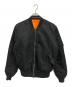 ALPHA（アルファ）の古着「リバーシブルフライトジャケット」｜ブラック