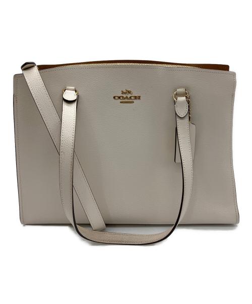 COACH（コーチ）COACH (コーチ) 2WAYバッグ ホワイトの古着・服飾アイテム