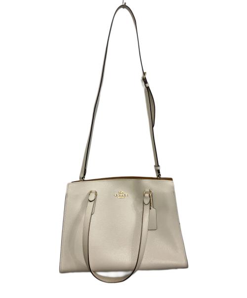 COACH（コーチ）COACH (コーチ) 2WAYバッグ ホワイトの古着・服飾アイテム