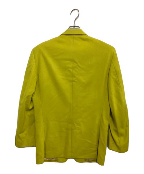 GIANNI VERSACE（ジャンニ・ヴェルサーチ）GIANNI VERSACE (ジャンニ・ヴェルサーチ) テーラードジャケット 黄緑 サイズ:48の古着・服飾アイテム