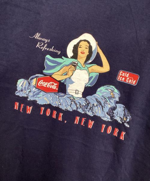 Coca Cola（コカコーラ）Coca Cola (コカコーラ) 半袖カットソー ネイビー サイズ:Mの古着・服飾アイテム
