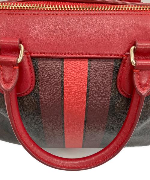 COACH（コーチ）COACH (コーチ) 2WAYバッグ ブラウン×レッドの古着・服飾アイテム