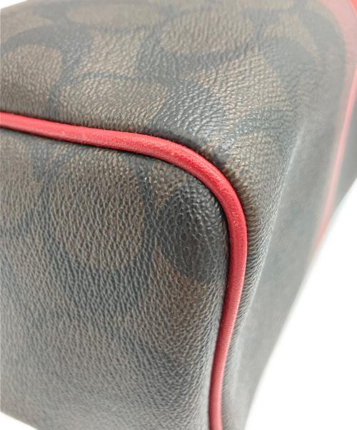 COACH（コーチ）COACH (コーチ) 2WAYバッグ ブラウン×レッドの古着・服飾アイテム