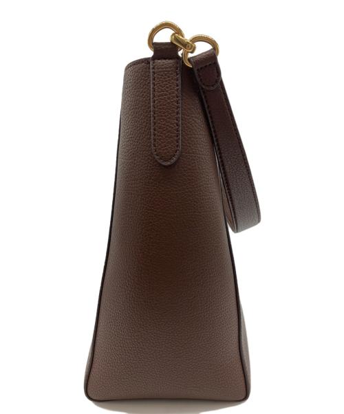 LAUREN RALPH LAUREN（ローレンラルフローレン）LAUREN RALPH LAUREN (ローレンラルフローレン) バケットバッグ ブラウンの古着・服飾アイテム