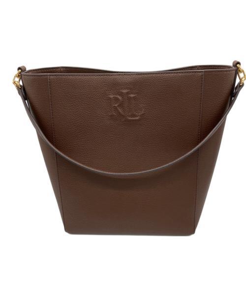 LAUREN RALPH LAUREN（ローレンラルフローレン）LAUREN RALPH LAUREN (ローレンラルフローレン) バケットバッグ ブラウンの古着・服飾アイテム